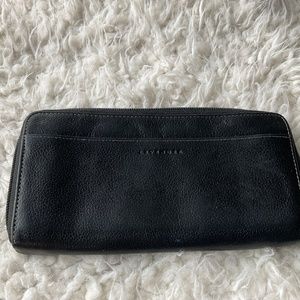 Lavender leather wallet